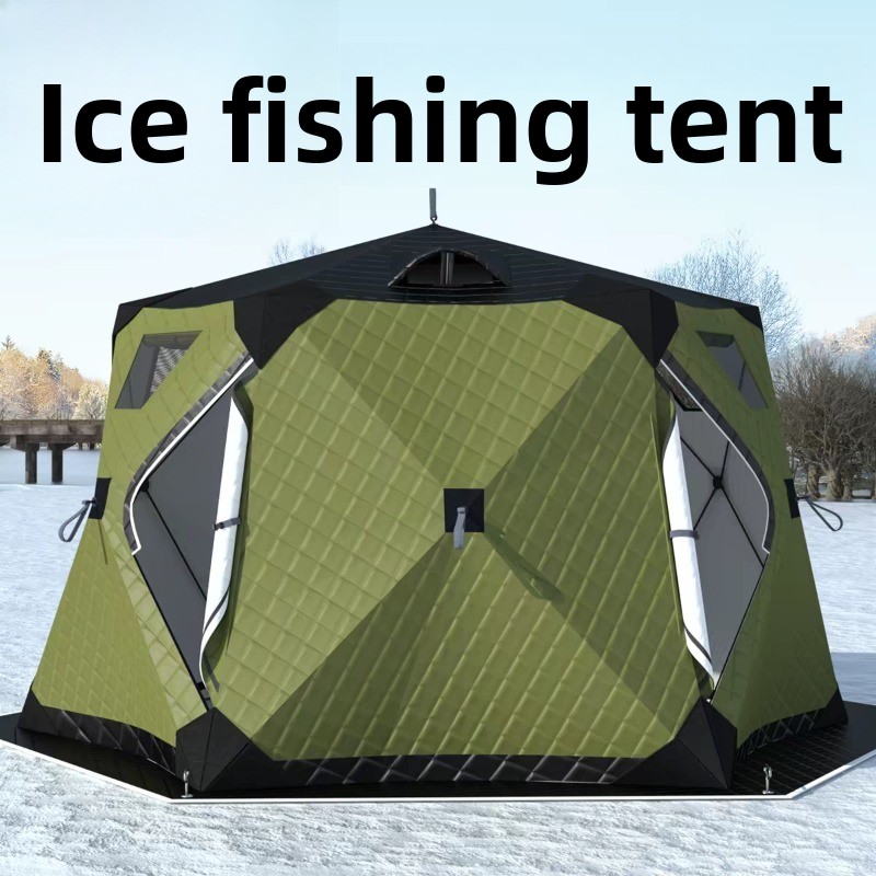 Hexagonal Ice Fishing Hut – Th - đánh giá và giá Fishing Equipment Needed