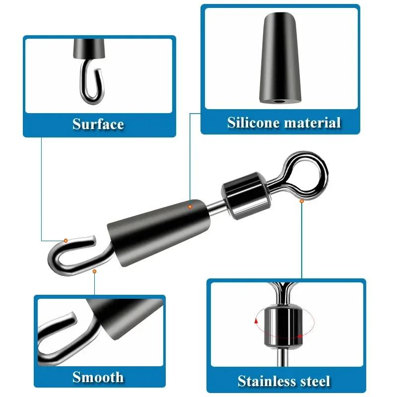 30-90pcs Bearing Swivel Fishin - đánh giá và giá Fishing Equipment Cheap