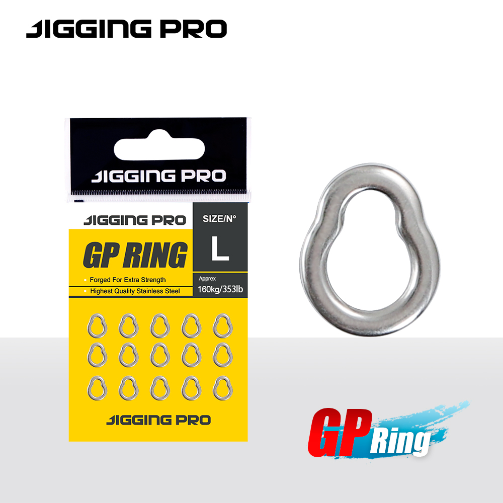 JIGGING PRO 15Pcs GP Solid Rin - đánh giá và giá Fishing Equipment Cheap
