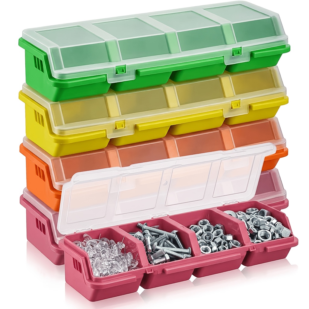 2 Pack 4 Compartments Plastic  - đánh giá và giá Fishing Equipment Organizer